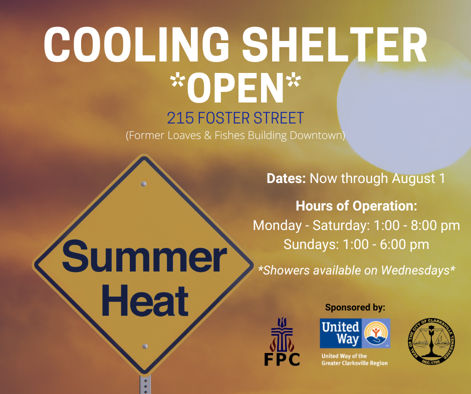 Cooling Shelter Now Open